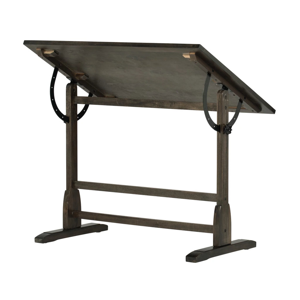 Solid Wood Drawing Table with 42" x 30" Adjustable Tilting Top U5886