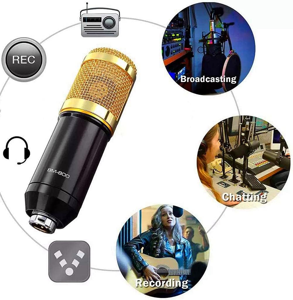 Podcast Microphone Bundle with Sound Card Q4359