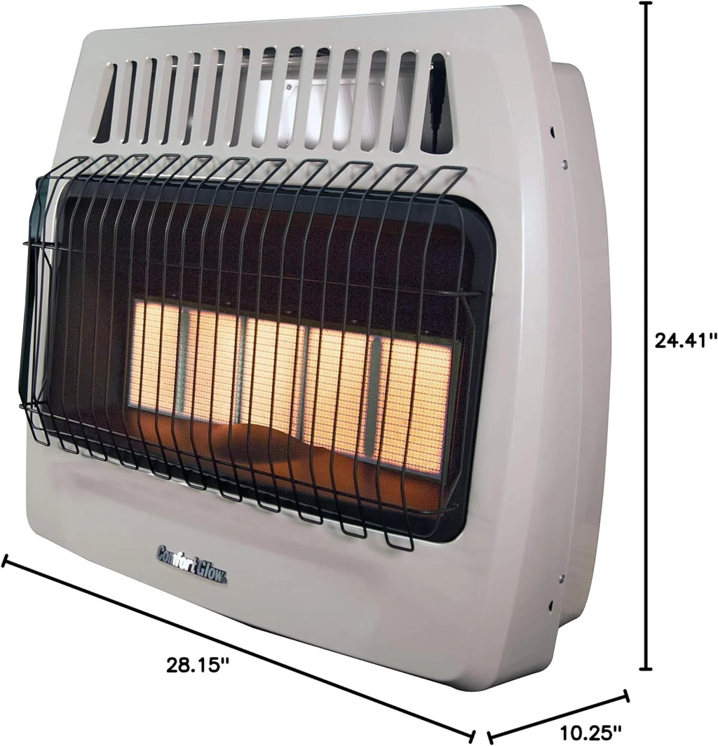 30,000 BTU Infrared Liquid Propane Gas Wall Heater Q804657
