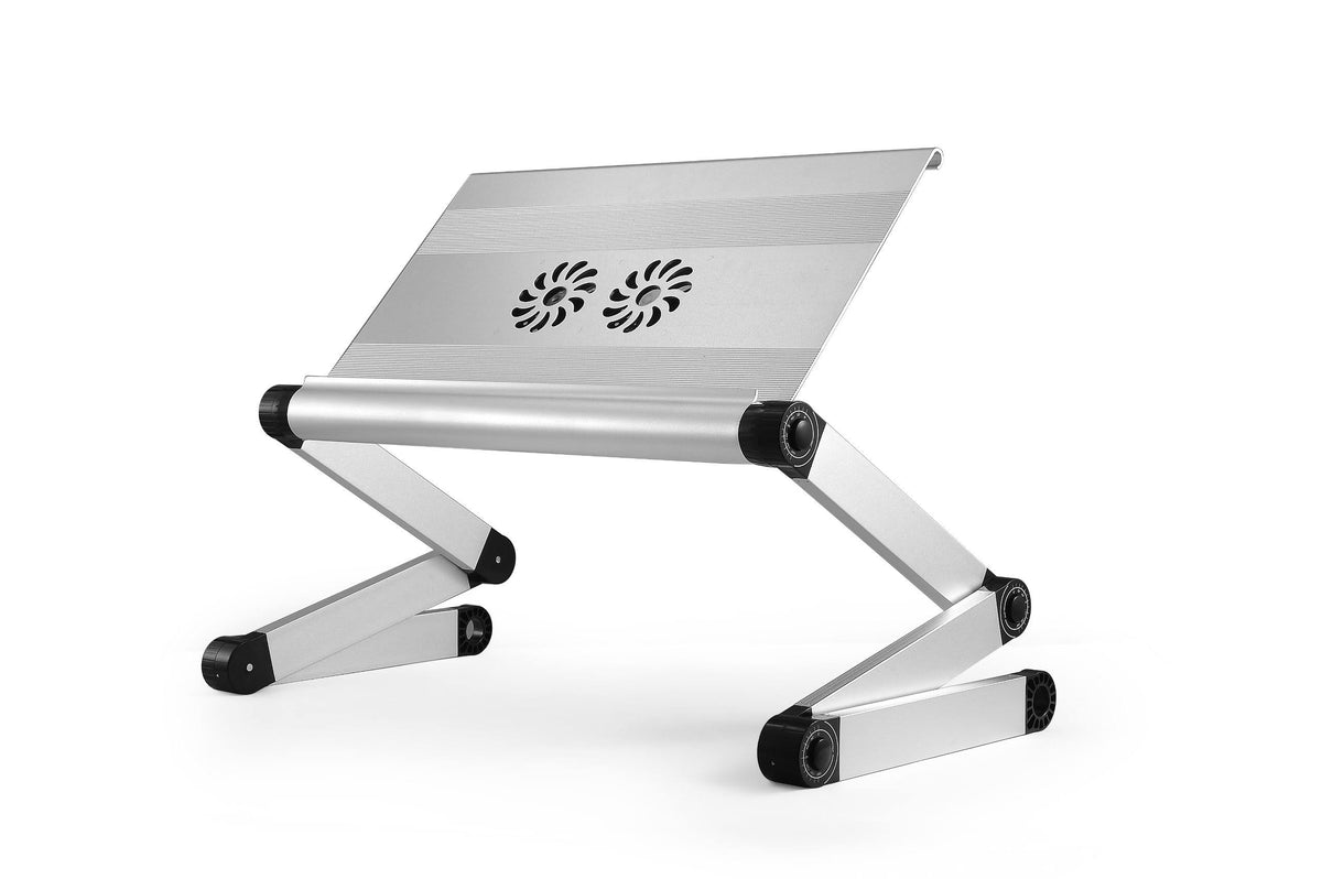 Silver Laptop Cooling Stand with 2 Fans & USB Ports C33545