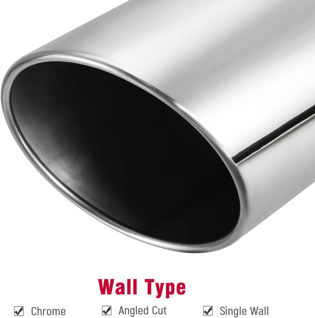 4 inch Inlet 8 inch Outlet Stainless Steel Exhaust Tip D41851