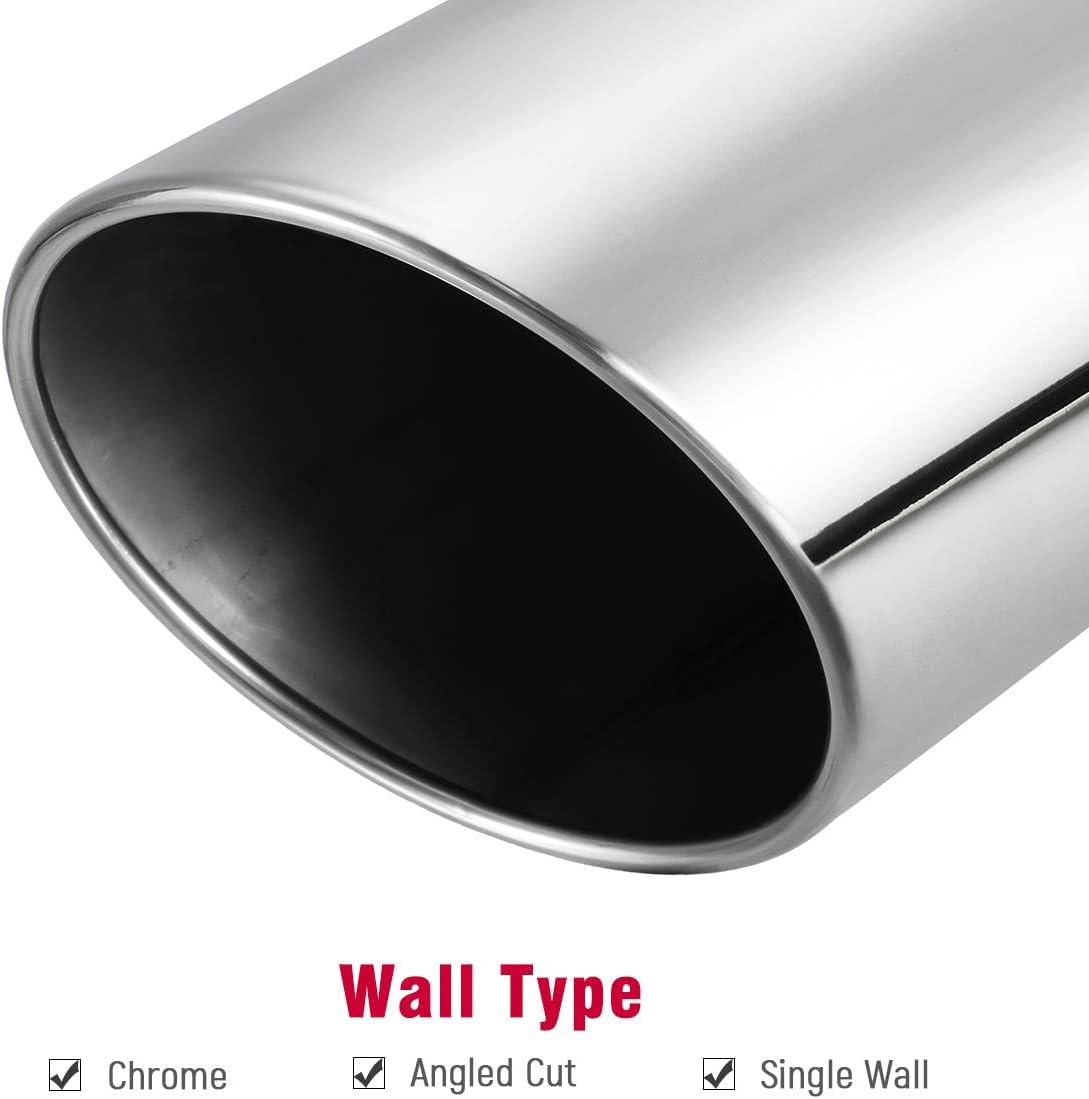 4 inch Inlet 8 inch Outlet Stainless Steel Exhaust Tip D41851