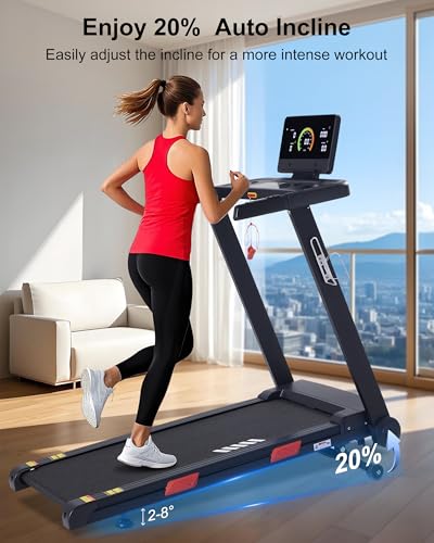 20% Incline 3.0HP 10 MPH Running Machine with 18.5" Wide Belt I8645