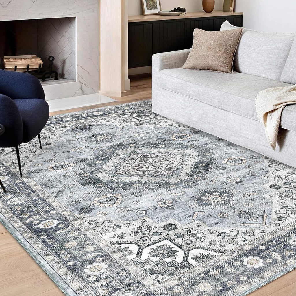 Machine Washable 5x7 Area Rug T708056