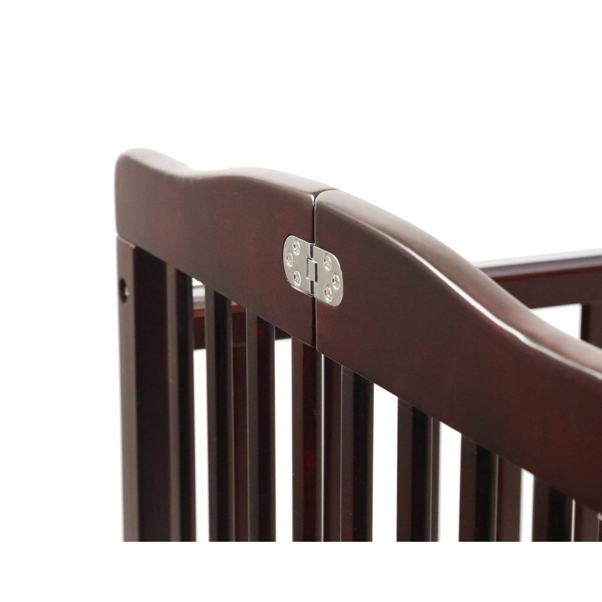Foldable Wooden Crib with Caster D383560