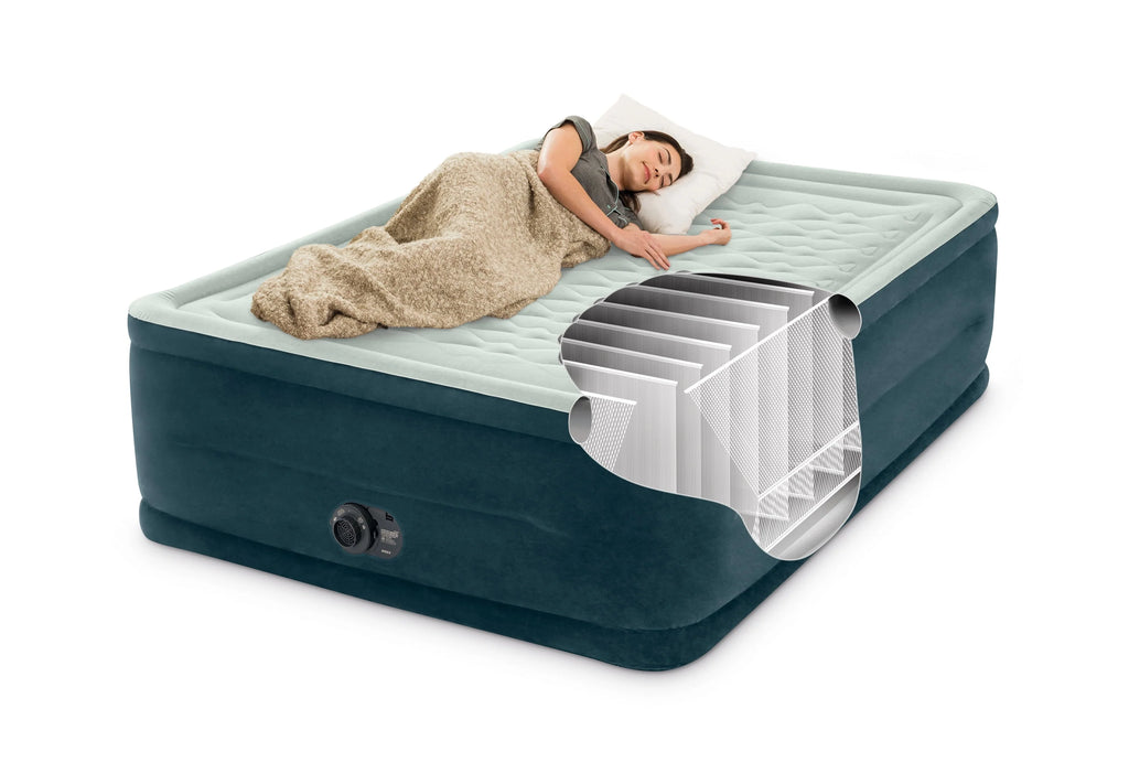 Queen Dura-Beam Airbed Mattress with Internal Pump F321