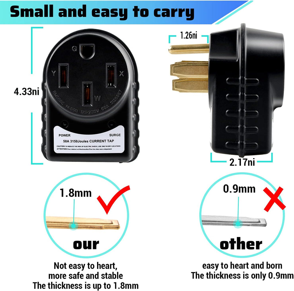 50 Amp RV Surge Protector with LED Indicator Light J833435