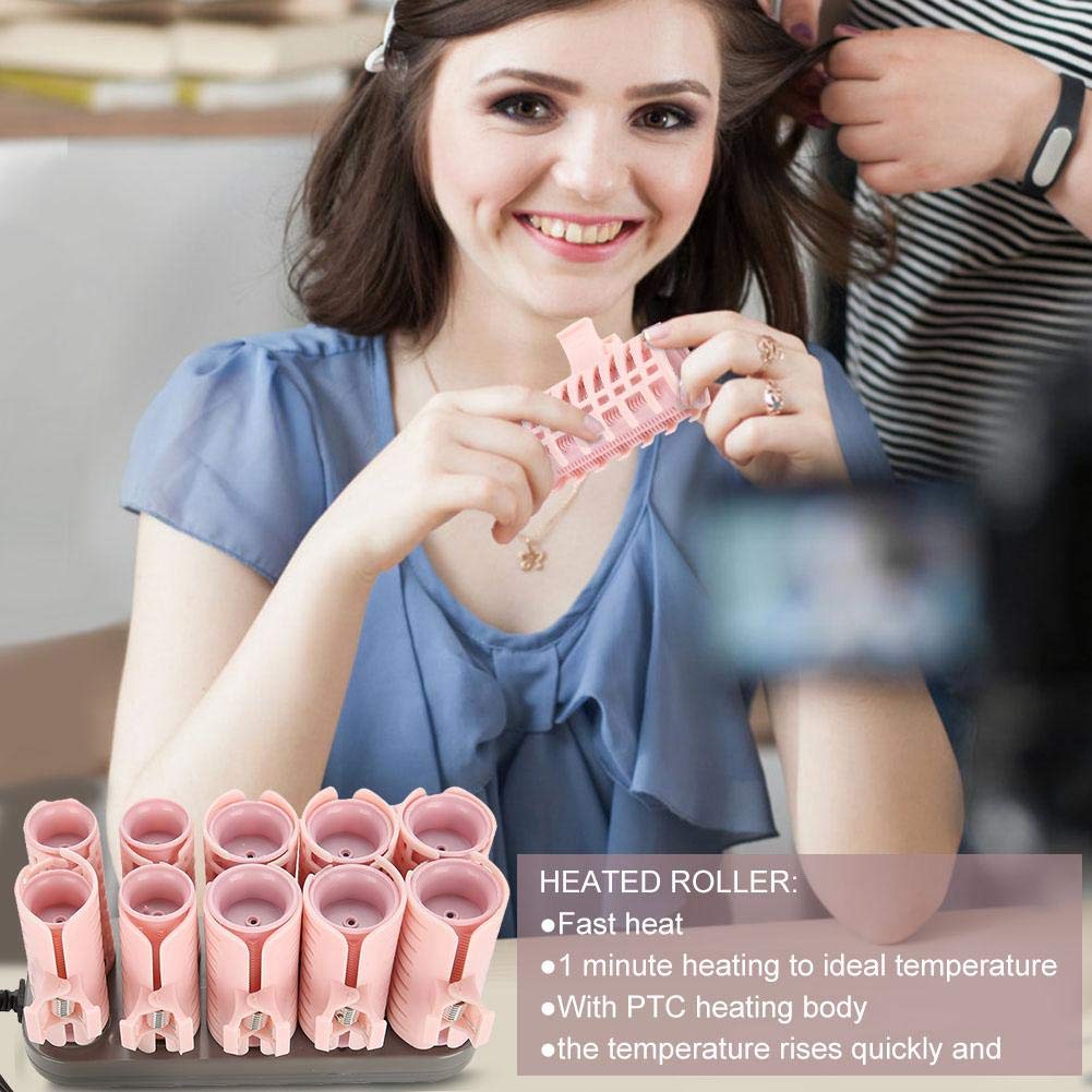 10Pcs Professional Electric Heated Roller Curling Roll T80619