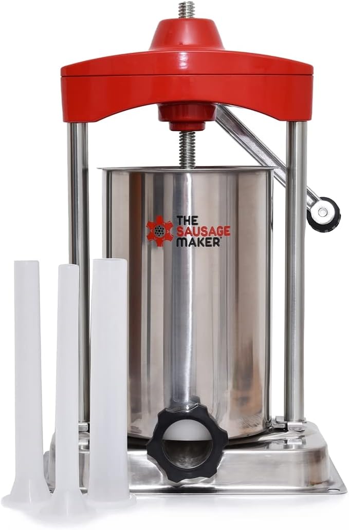 15 lb. Heavy Duty Vertical Sausage Stuffer with Stainless Steel Frame Y141960