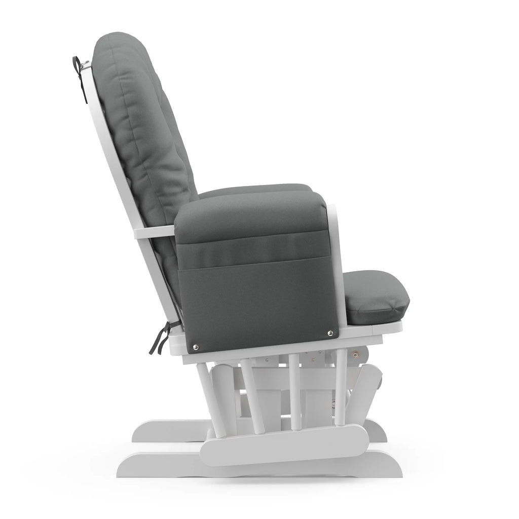 White Glider and Ottoman J159