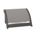 Textured Beachwood/Alloy Ottoman S160