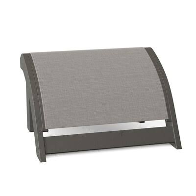 Textured Beachwood/Alloy Ottoman S160