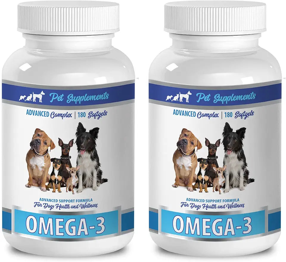 Omega 3 Dogs Supplements 2 Bottle 360 Softgels Y521
