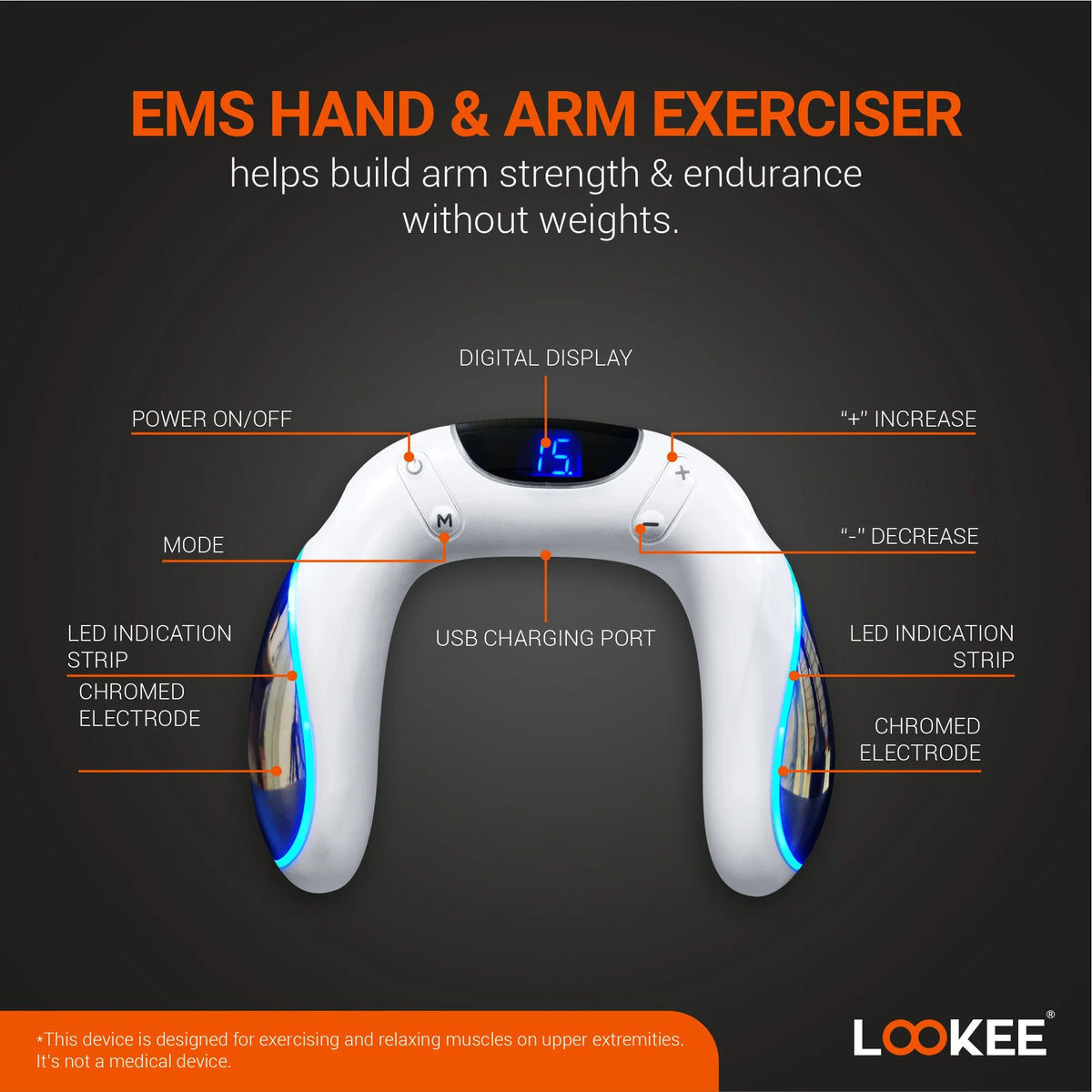 Arm Workout EMS Muscle Stimulator Trainer Machine Q50951