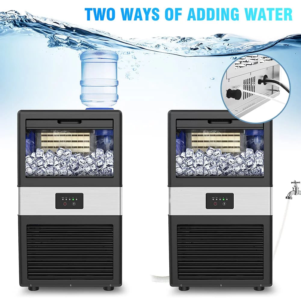 100 lbs Stainless Steel Commercial Ice Machine Y554