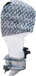 Grey Fish Scales Outboard Motor Cover for Yamaha V6 4.2 F225-300HP [2009-2021] (Side Vents) K303