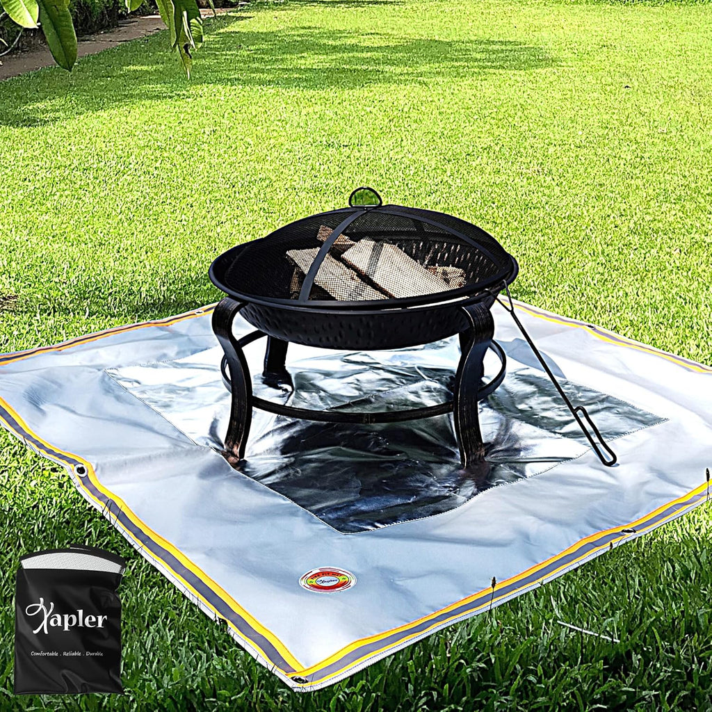 Fire Pit Mat, 36 Inch Round, Fireproof, Waterproof M87757
