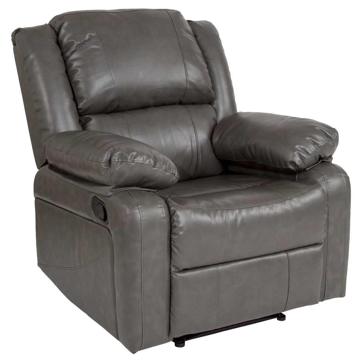 Gray LeatherSoft Recliner D828
