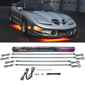 4pc Orange LED Underbody Lighting Kit for Cars J52798