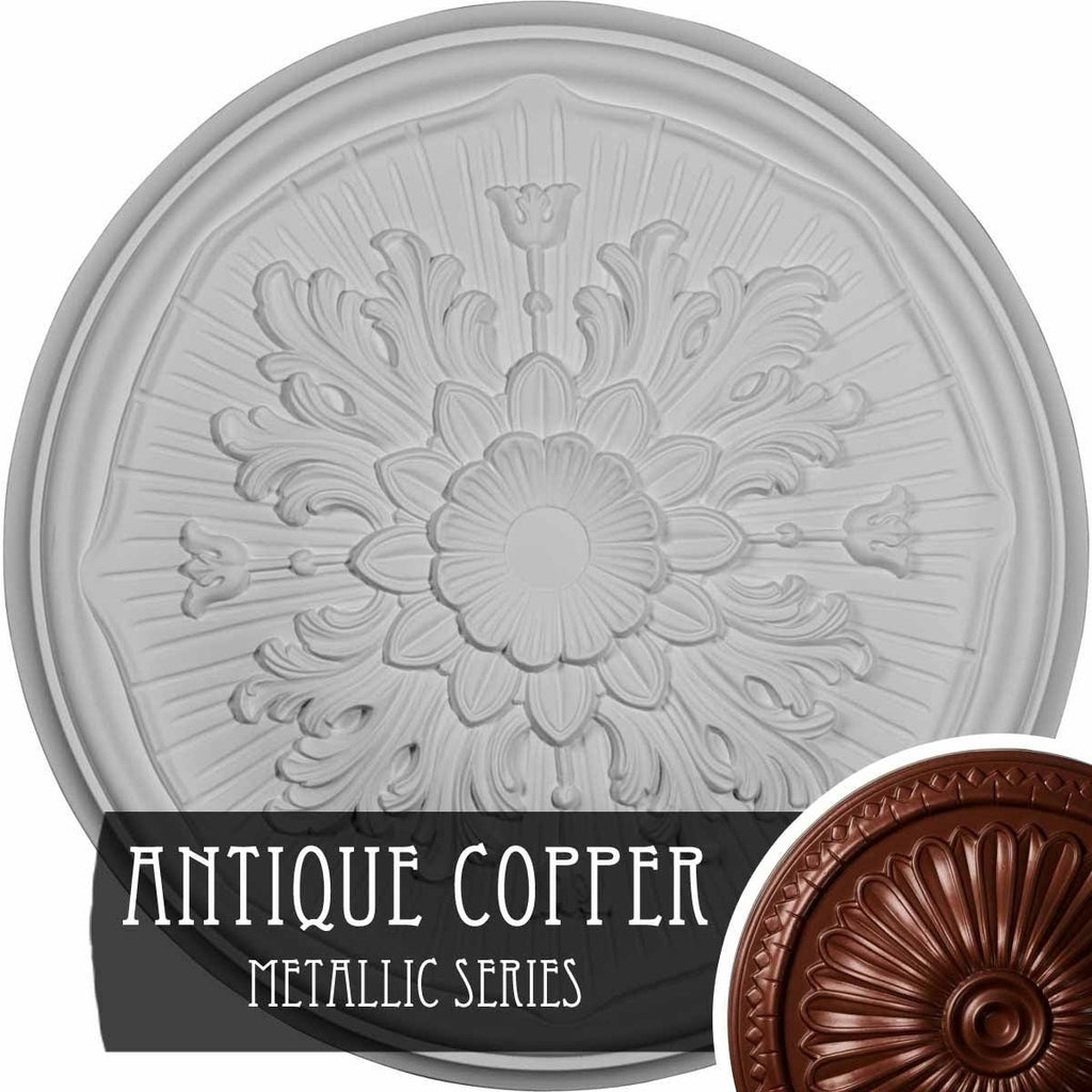 15 3/4x22OD x 5/8x22P Ceiling Medallion, Hand-Painted G42359