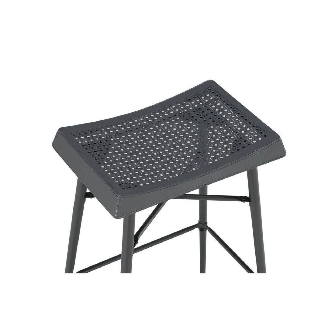 Gray Backless Barstool, Set of 2 D507218
