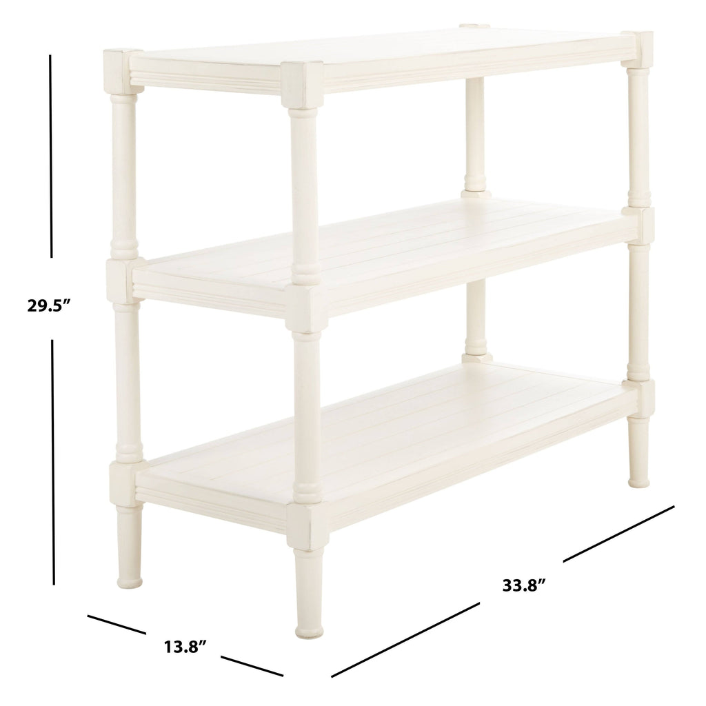 Black 3-Shelf Console Table K459603