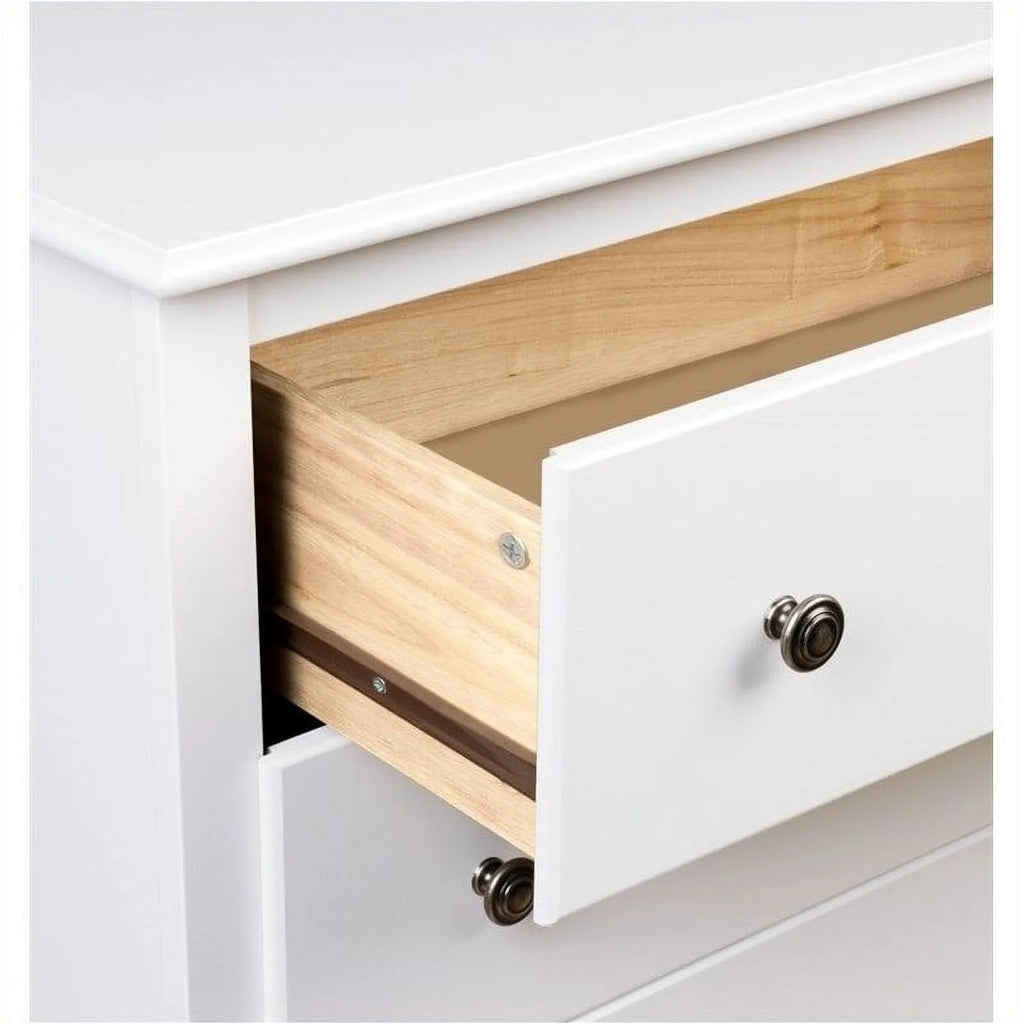 White Engineered Wood TV Armoire G401