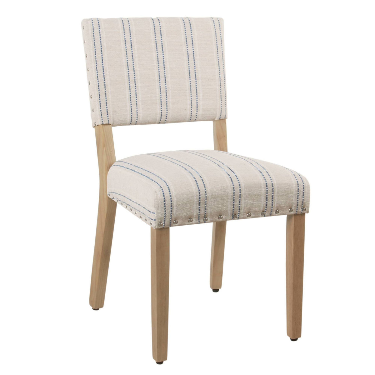 Set of 2 Stripe Dining Chair Blue/White H515