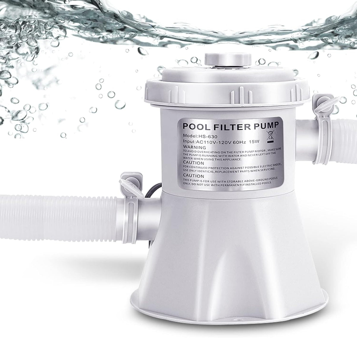Ground Swimming Pool Filter Pump with Filter Cartridge, 300 GPH, Pack of 2 K814750