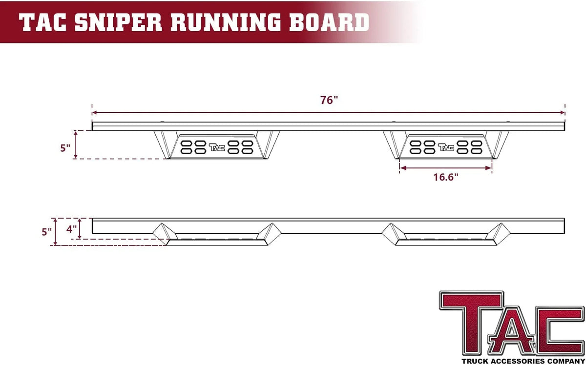 Running Boards Side Steps Nerf Bars 2pcs Q536410