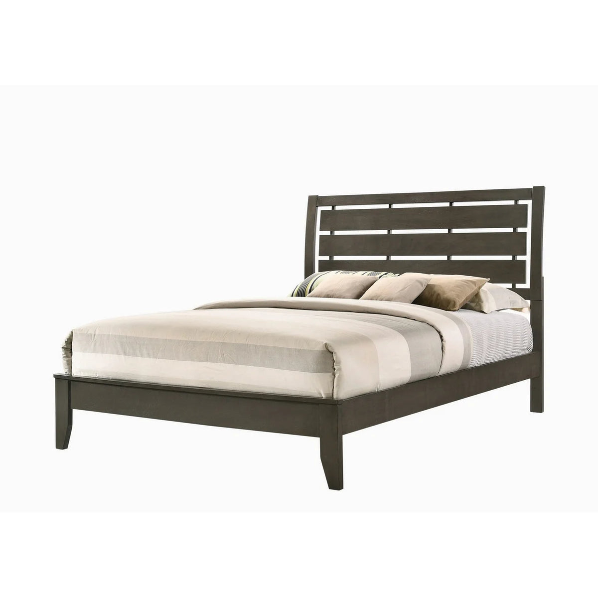 Twin Size Gray Low Platform Bed H893886