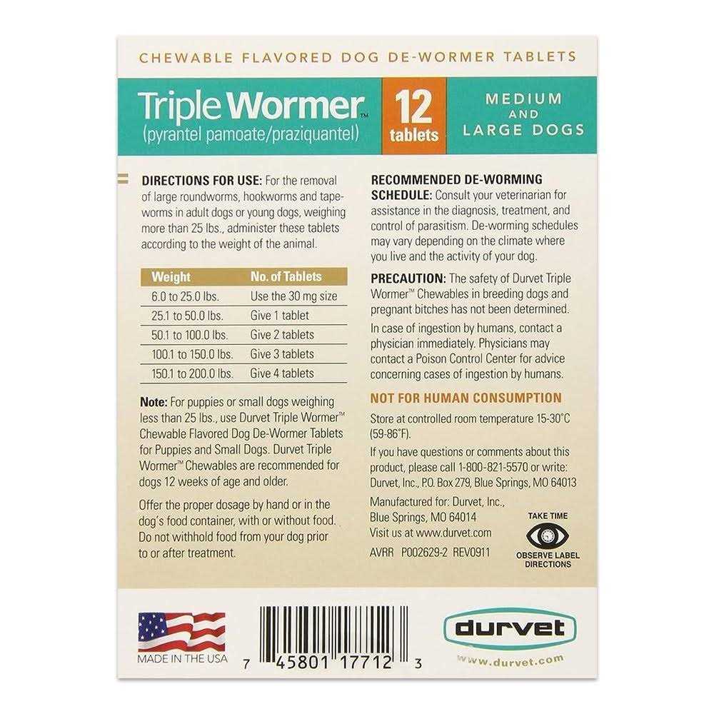 Triple Wormer for Medium & Large Dogs C2638