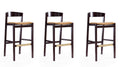 Faux Leather Barstool in Camel (Set of 3) C156