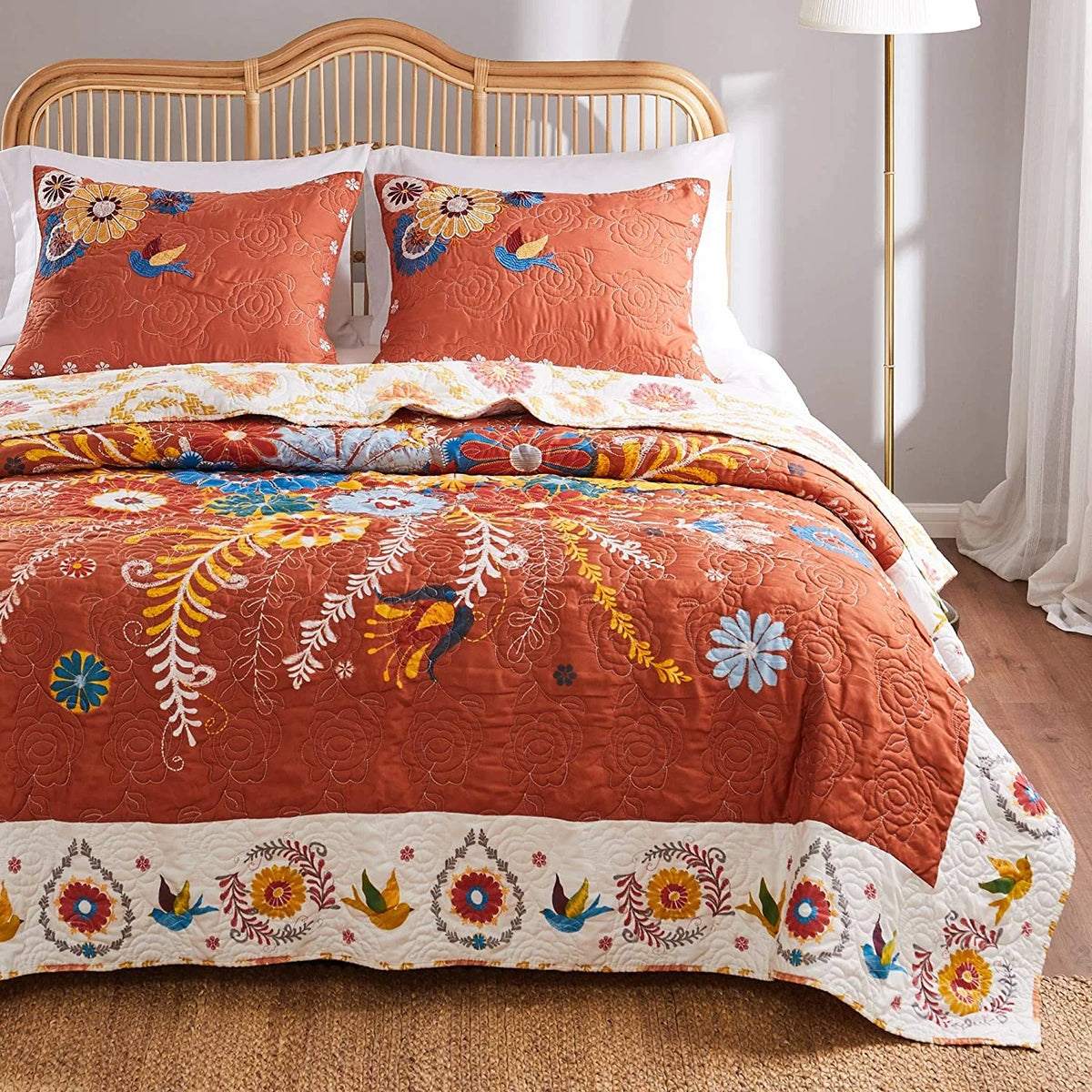 Reversible 3-Piece Full/Queen Quilt Set S218874