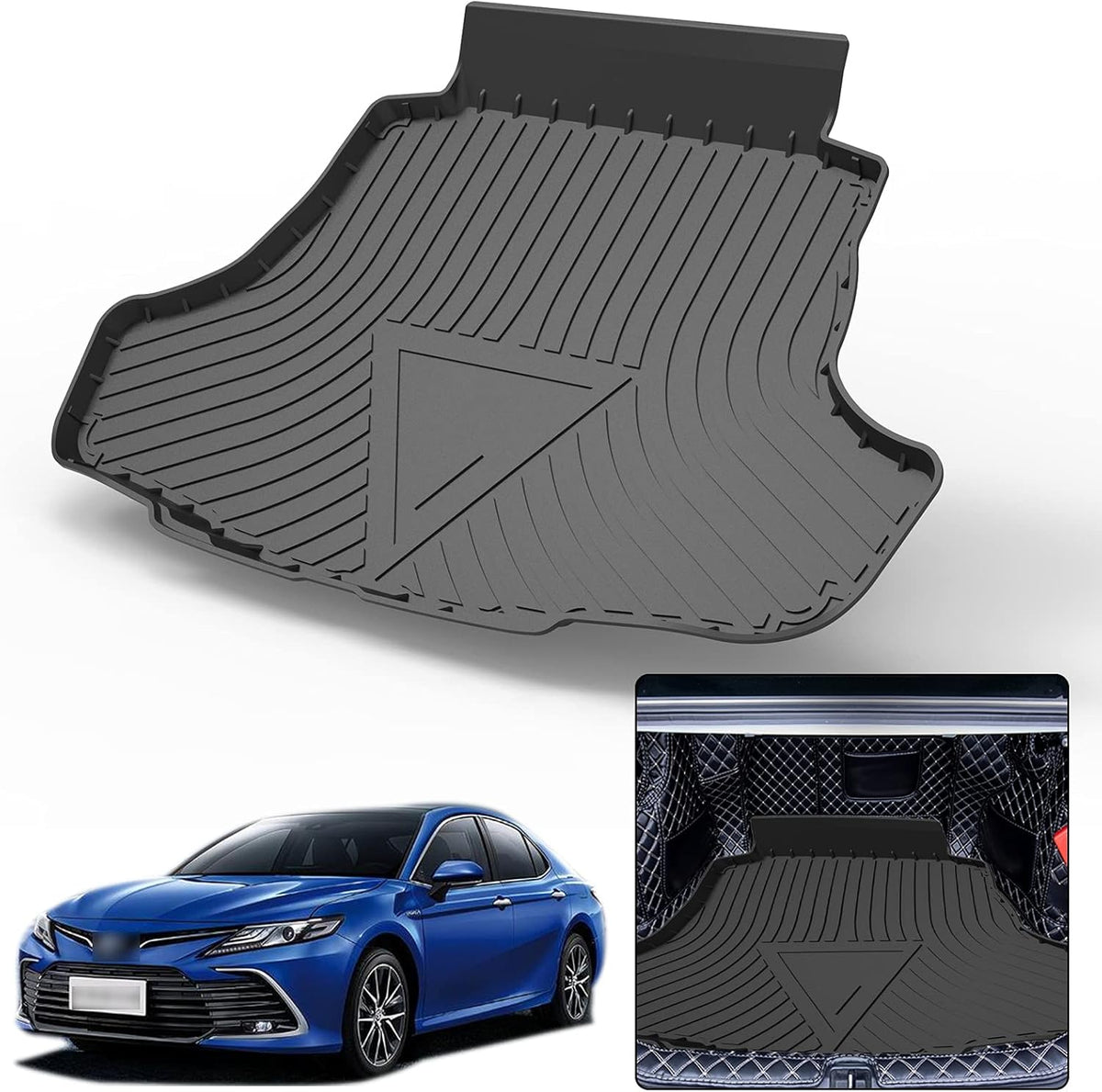 Black TPO Waterproof Rear Cargo Tray Trunk Floor Mat Protector P235