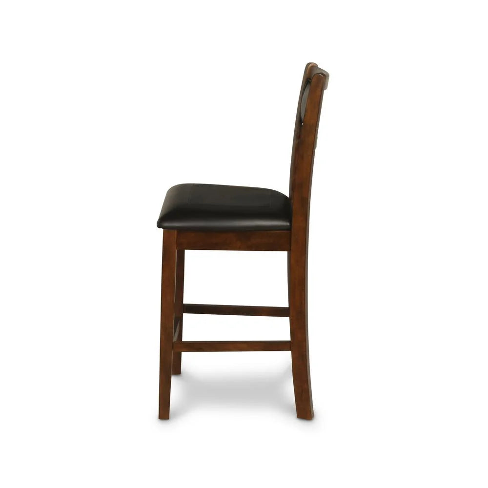 5-Piece Transitional Wood Dining Set in Brown J646057
