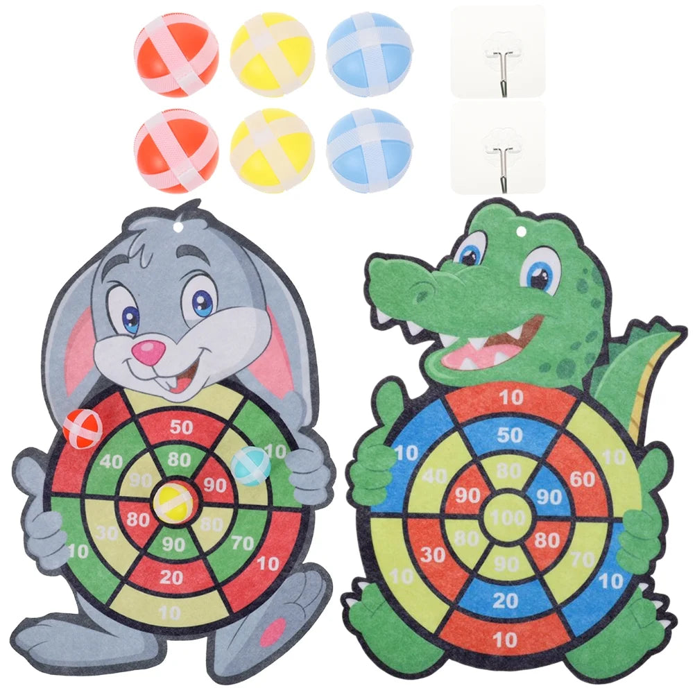2 Sets Dart Board Game with Sticky Balls C8120
