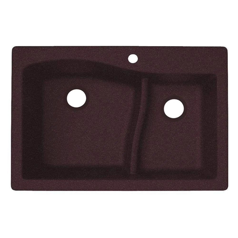 Granite Double Basin Drop-In Kitchen Sink Y373697