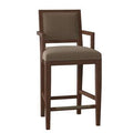 Walnut Linen Bar Stool (30x22 Seat Height) P98076