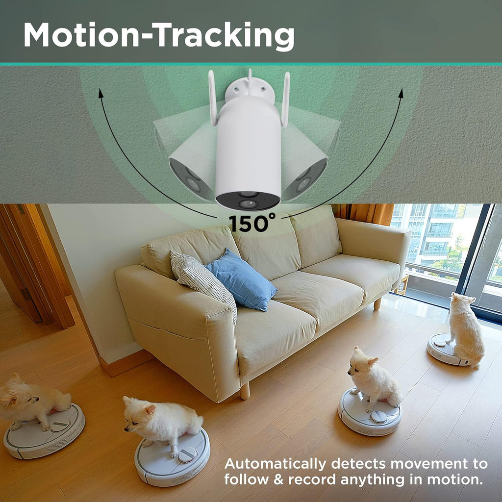 1080p HD IP65 Weatherproof Security Camera with 2-Way Audio and Night Vision Y7105