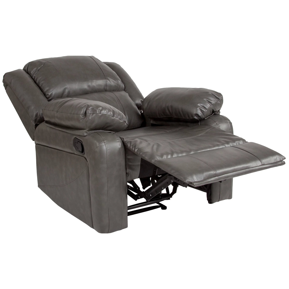 Gray LeatherSoft Recliner D828