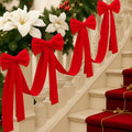Velvet Bow Garland with 6 Pcs Large Bow F248743