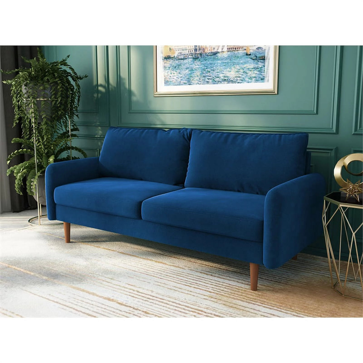 Velvet Living Room Sofa U80442