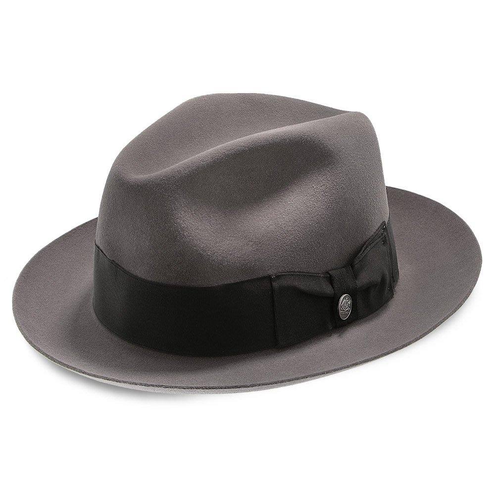 Caribou Fur Felt Fedora Hat V4794