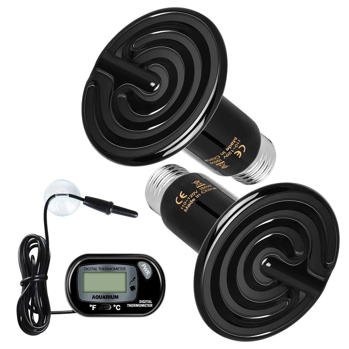 150W Ceramic Heat Emitter Reptile Heat Lamp Q1620