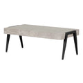 Gray and Black Faux Concrete Coffee Table C244377