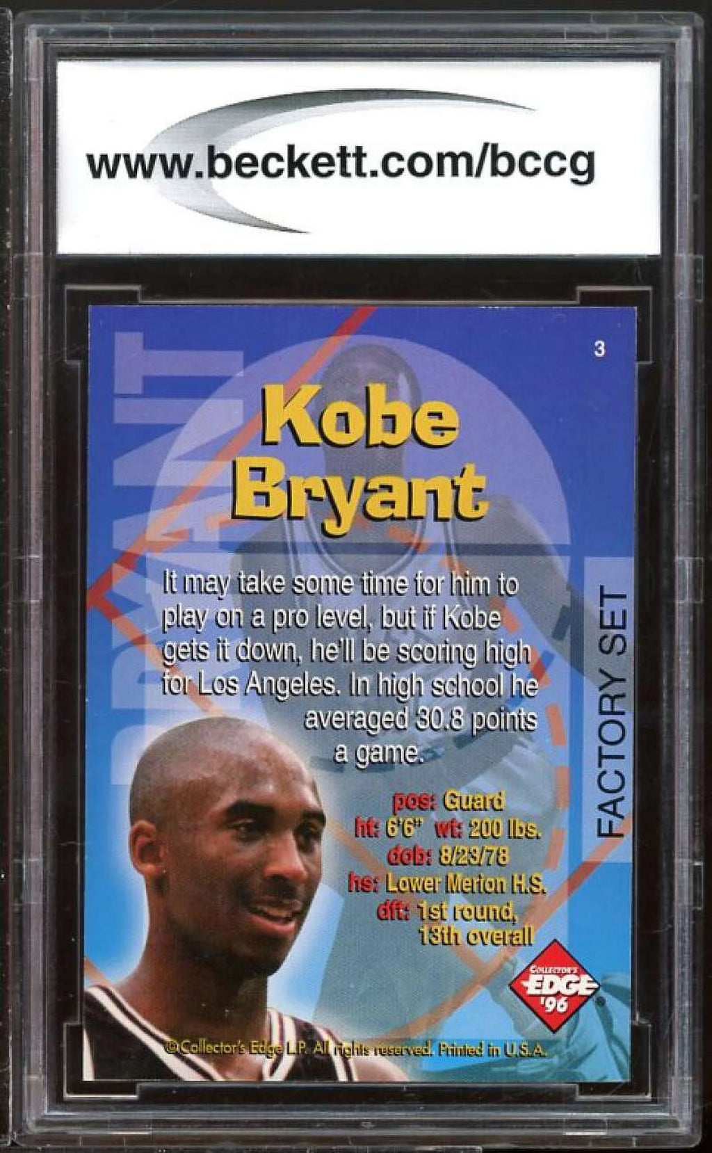 1996 Collectors Edge Rookie Recruits Factory Set C760854