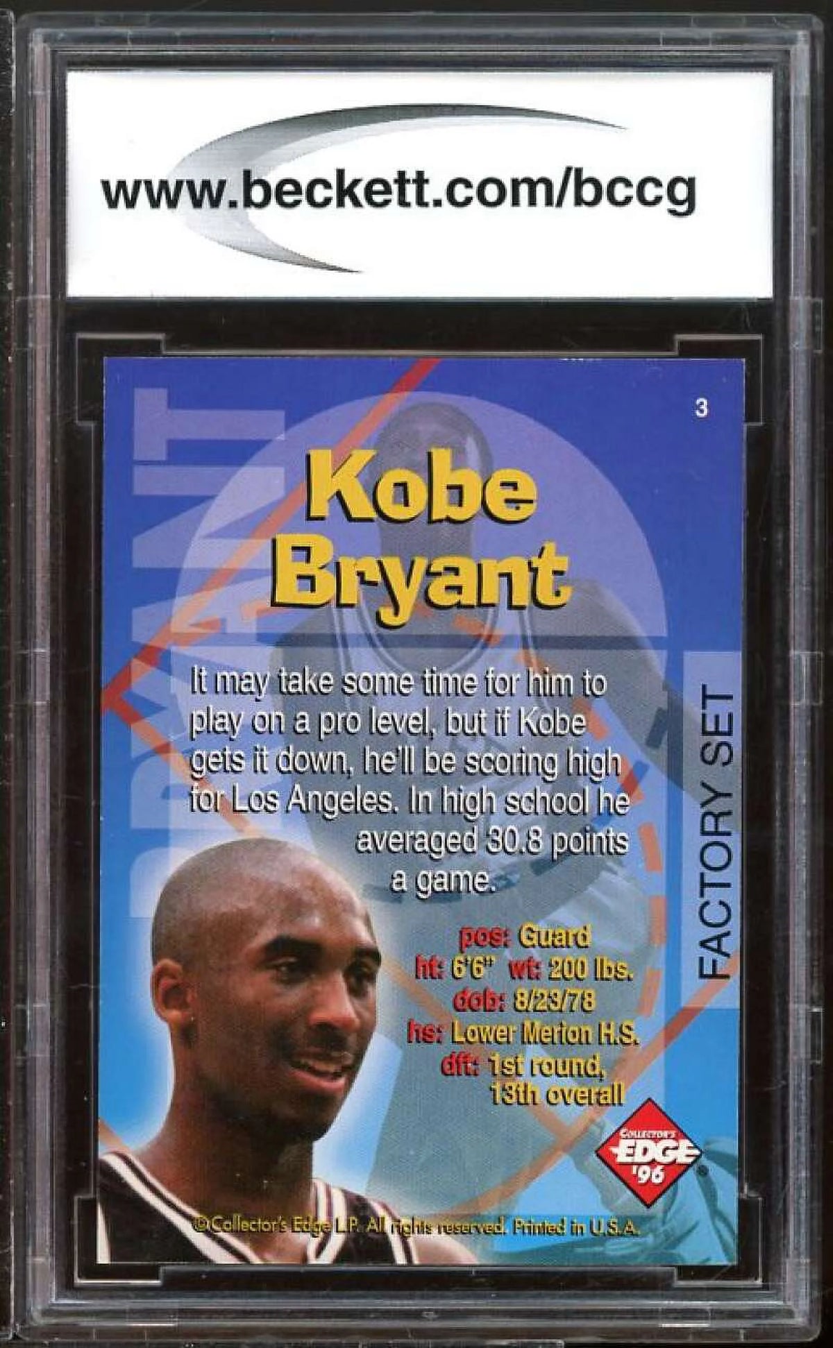 1996 Collectors Edge Rookie Recruits Factory Set C760854