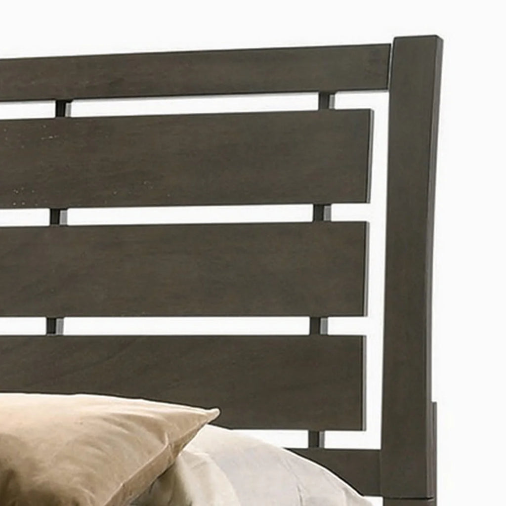 Twin Size Gray Low Platform Bed H893886