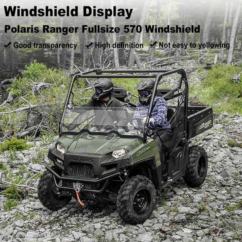 Half Windshield for Polaris Ranger Midsize 400, Ranger 570, RZR 1000 XP, RZR 900 XP B5389